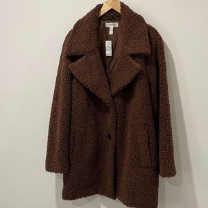 Addition Elle Chocolate Teddy Jacket